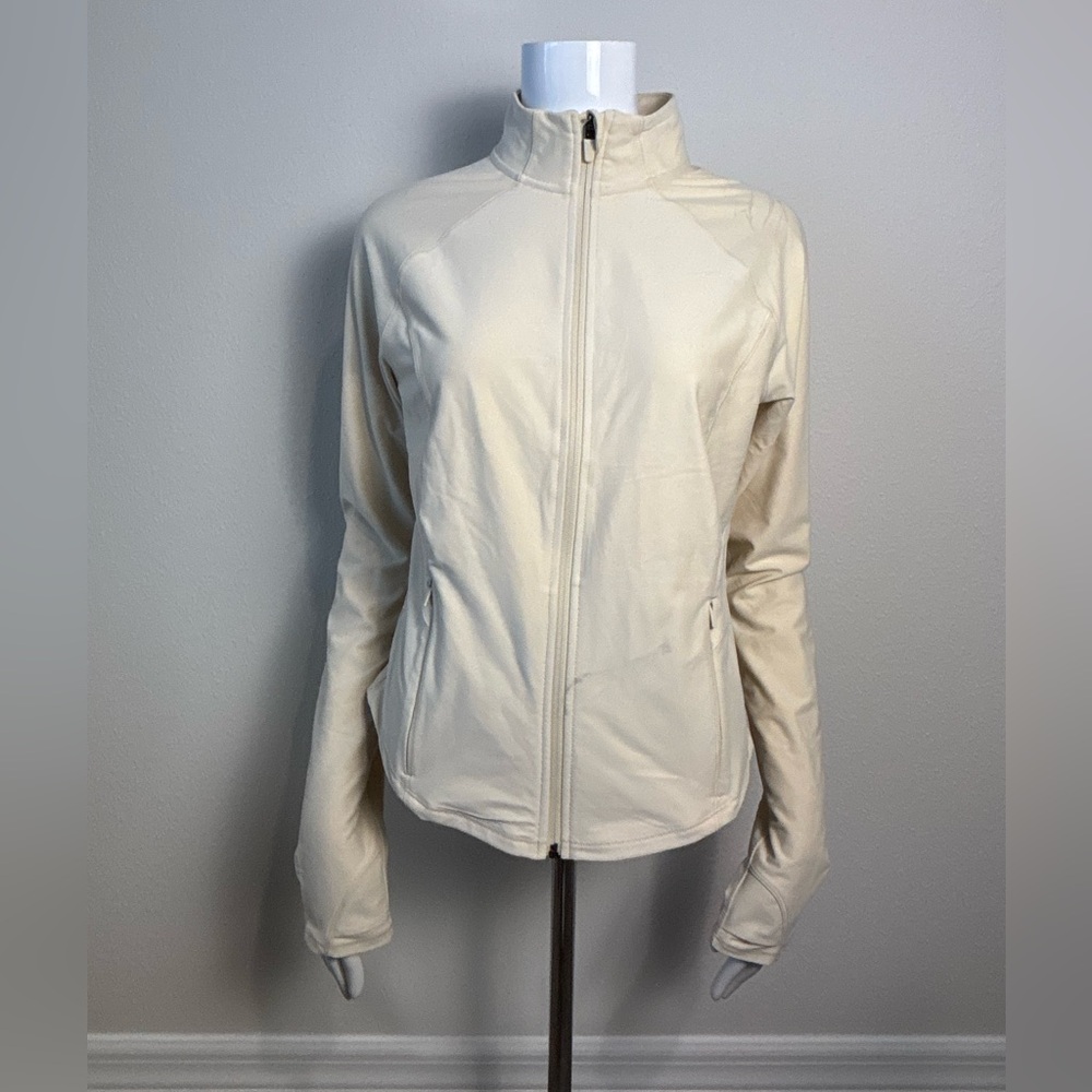 Old Navy Running Jacket cream color size M NWT